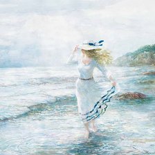 Схема вышивки «Море»