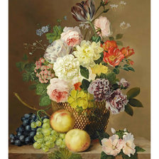 Схема вышивки «Цветочный натюрморт.»