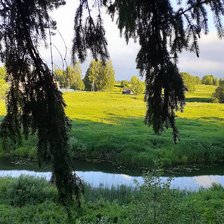 Схема вышивки «У речки»