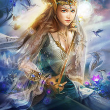 Схема вышивки «девушка»