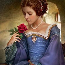 Схема вышивки «девушка»