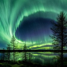 Схема вышивки «Северное сияние»