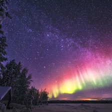 Схема вышивки «Северное сияние №2»