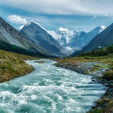 Схема вышивки «Горная река»