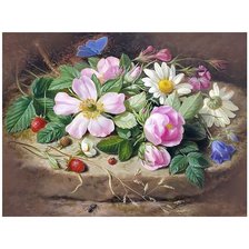 Схема вышивки «Цветы.»