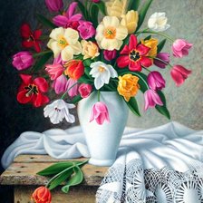 Схема вышивки «Весенние цветы»