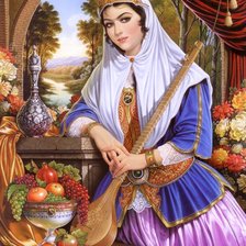 Схема вышивки «девушка»