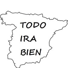 Схема вышивки «TODO IRA BIEN»