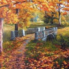 Схема вышивки «пейзаж»