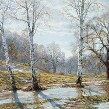 Схема вышивки «пейзаж»