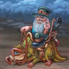 Схема вышивки «КРОКОДИЛ БЛЮЗ. Victor Molev»