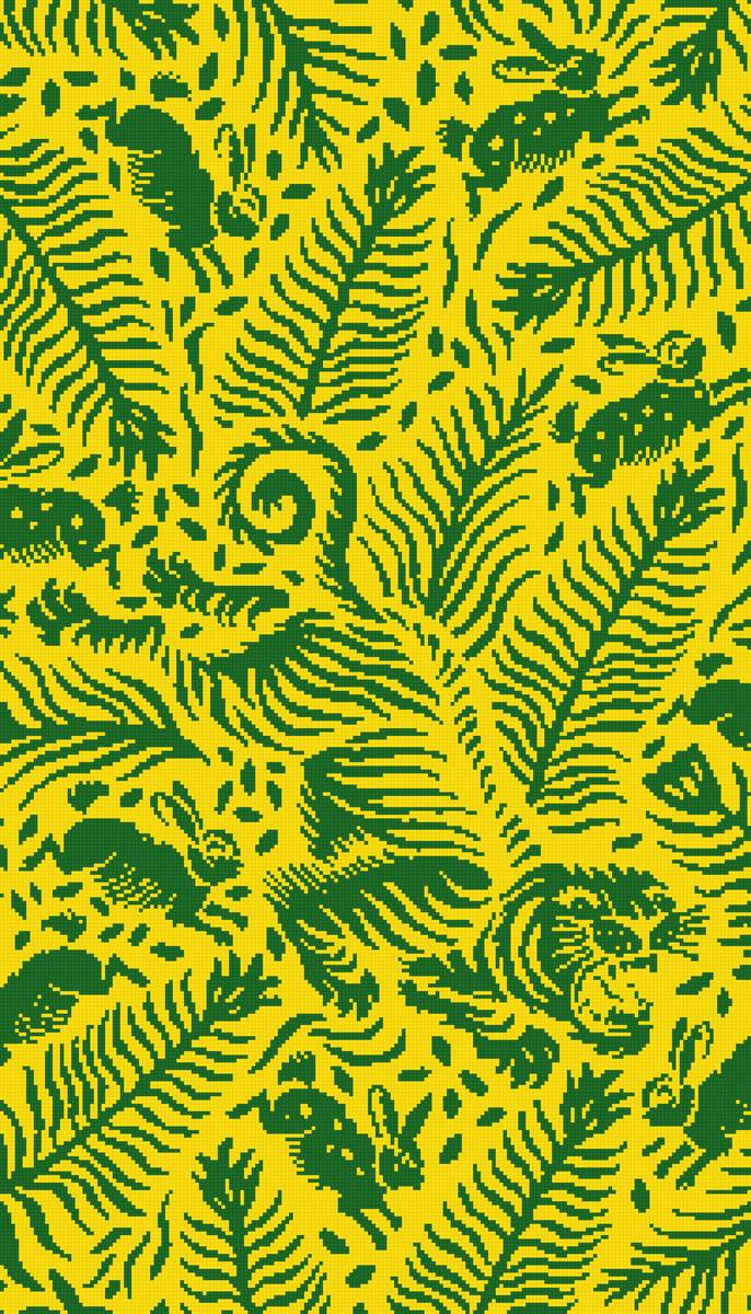 тигр 2 - тигр, джунгли, один цвет, заяц - предпросмотр