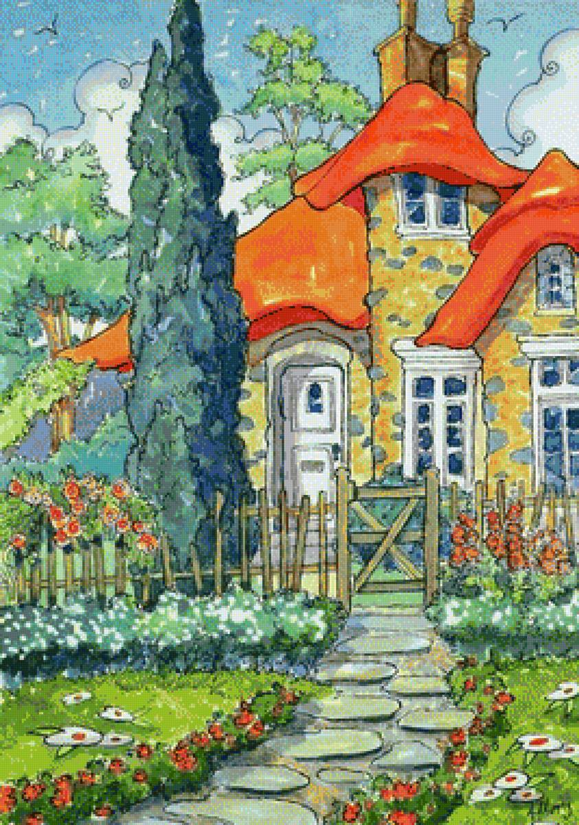 домик - домик сад - предпросмотр