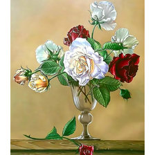 Схема вышивки «Розы.»