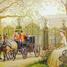 Схема вышивки «Карета подана»