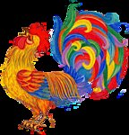 Схема вышивки «Петух»