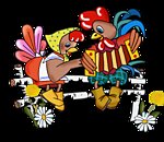 Схема вышивки «Петух»