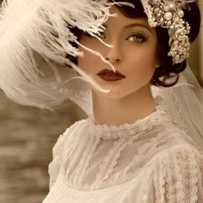 Схема вышивки «девушка»