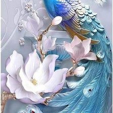 Схема вышивки «ПАВЛИН»