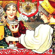 Схема вышивки «Русское чаепитие»