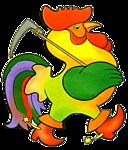 Схема вышивки «Петух»