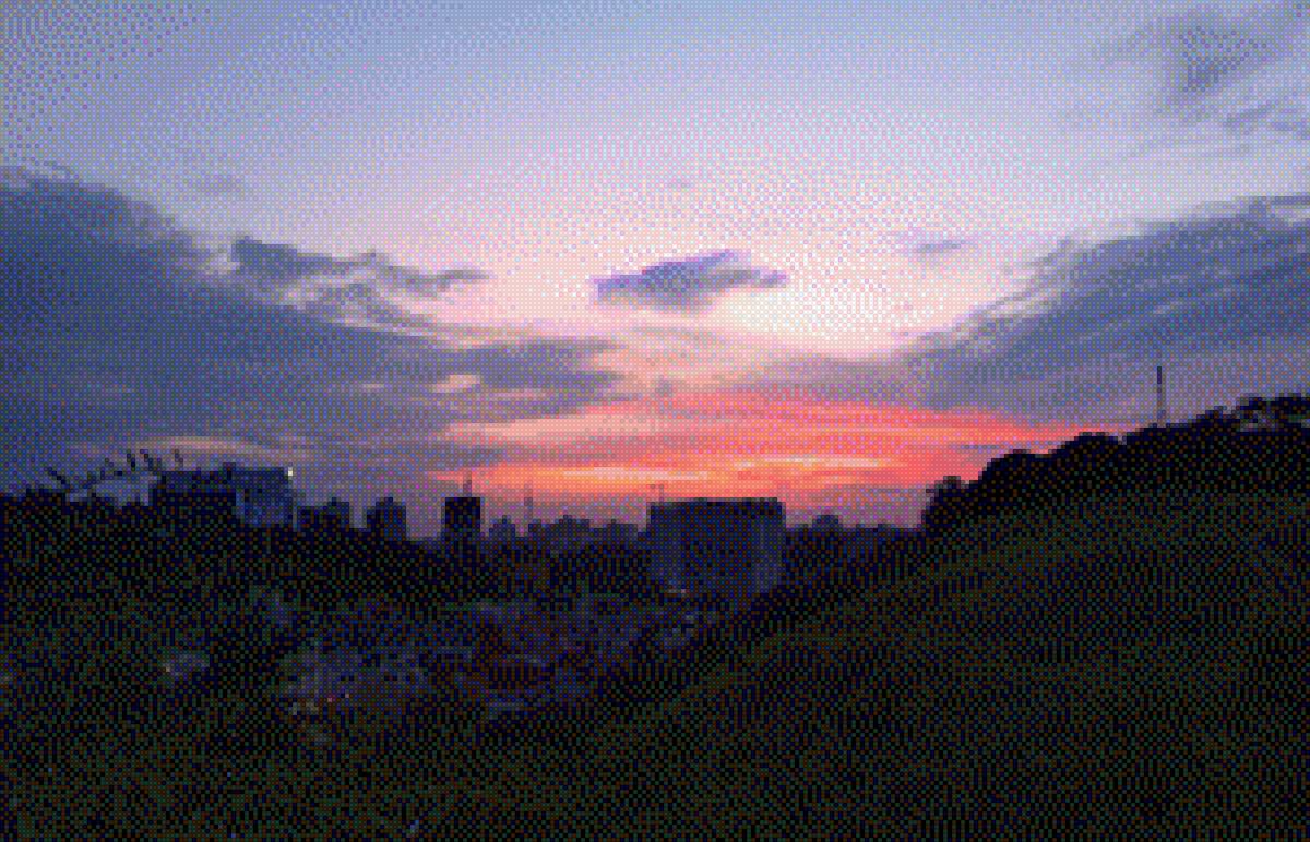 Закат в Киеве - киев, закат, украина - предпросмотр