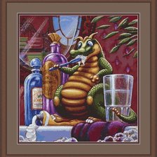 Схема вышивки «Дракоша»