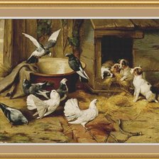 Схема вышивки «Двор птичий»