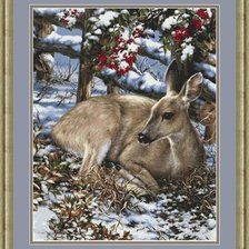 Схема вышивки «Косуля»