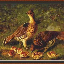 Схема вышивки «Перепел»