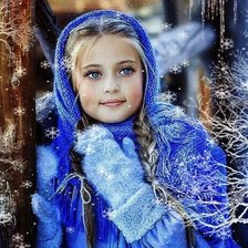 Схема вышивки «девочка»