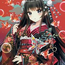 Схема вышивки «аниме»