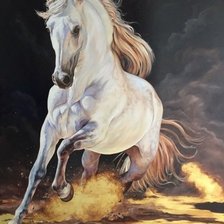 Схема вышивки «лошадь»