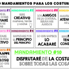 MANDAMIENTOS DE LAS COSTURERAS