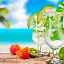 Схема вышивки «море»