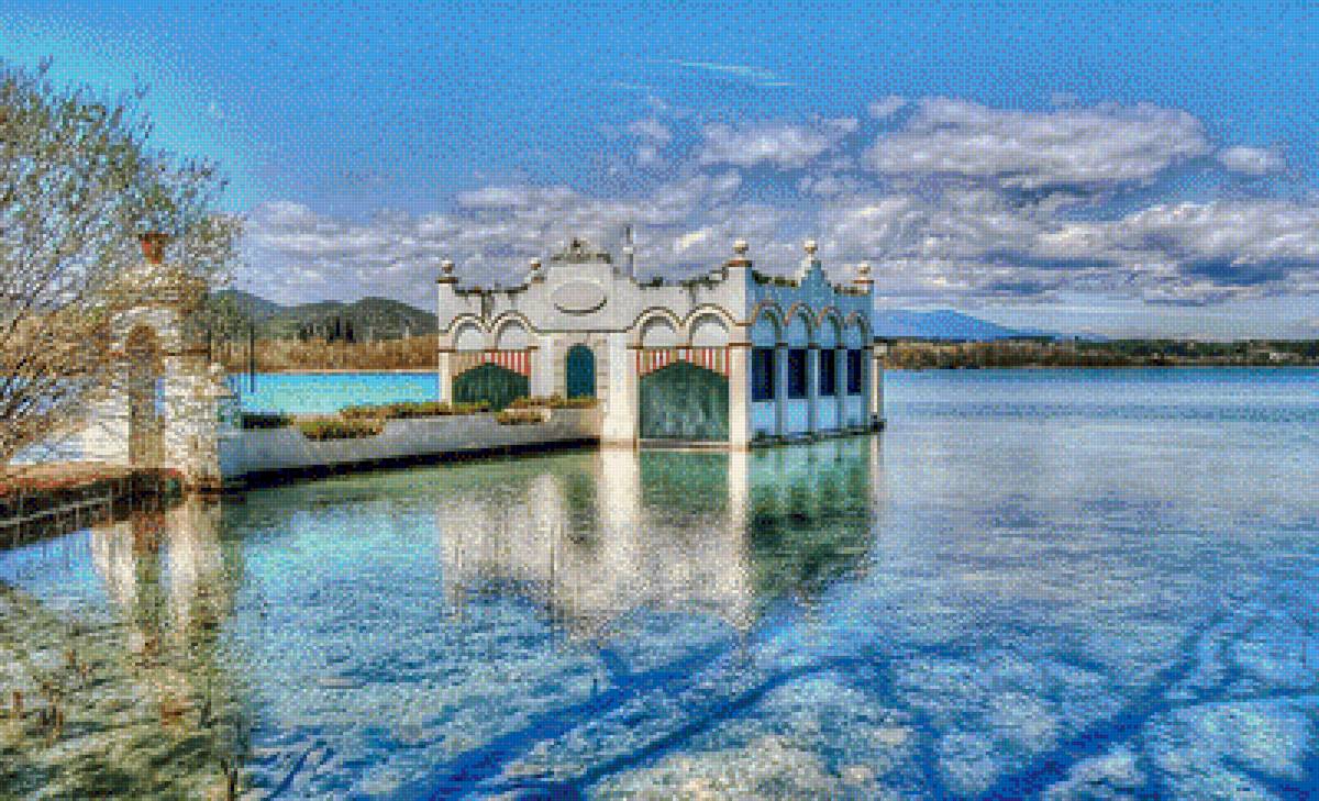 Banyoles Lake-Girona-Catalonia. - landscapes.scenarys. - предпросмотр