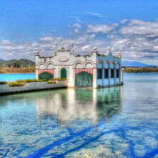 Схема вышивки «Banyoles Lake-Girona-Catalonia.»