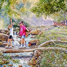 Схема вышивки «Petal Pickers.»