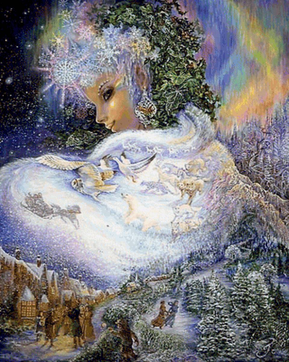 СНЕЖНАЯ КОРОЛЕВА.ЖОЗЕФИНА УОЛЛ - картины - предпросмотр