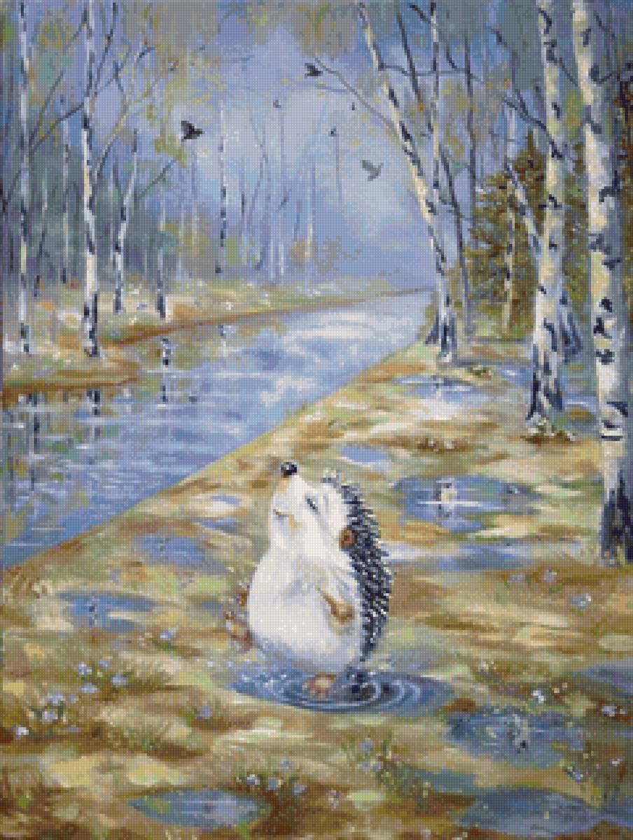 Ёжик и весна. Детская тема - предпросмотр