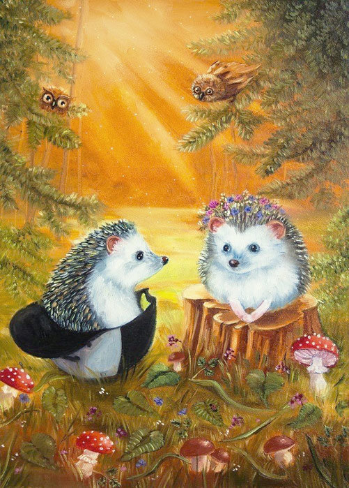 Ёжики в лесу - оригинал