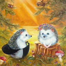 Ёжики в лесу