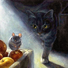 Схема вышивки «Кошки-мышки»