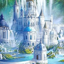 Схема вышивки «Белый замок»