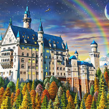 Схема вышивки «Замок.»