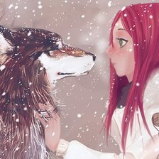 Схема вышивки «Двое»