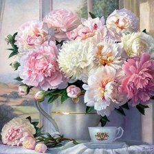 Схема вышивки «цветы»