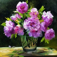 Схема вышивки «piwonie»