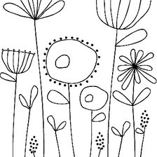 Схема вышивки «Цветочки»