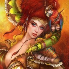 Схема вышивки «девошка фентази 1»